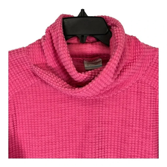 Columbia Creststone Ridge Pullover Pink Cowl Neck Sweatshirt Women Size Small - Picture 2 of 10
